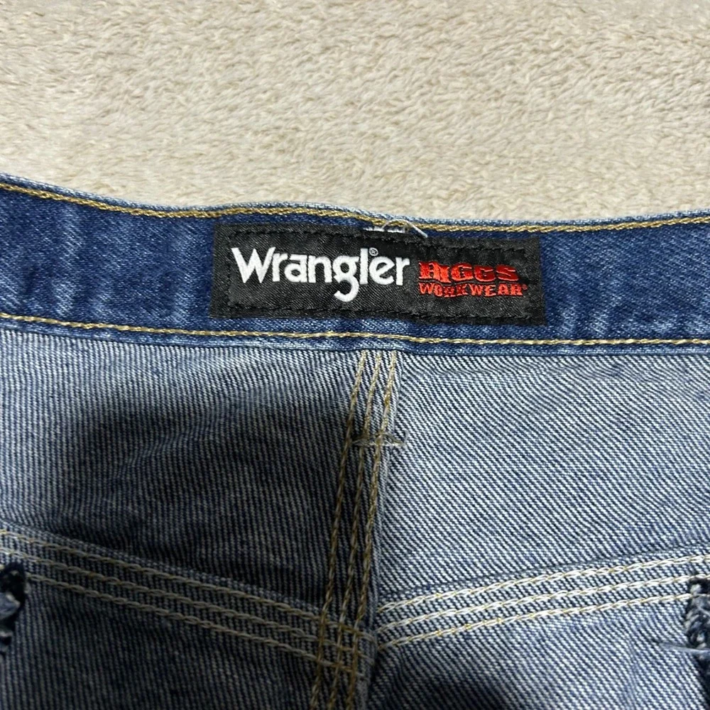 Wrangler Riggs Workwear Jeans Mens 40 30 Blue Carpenter Denim 3W050AI